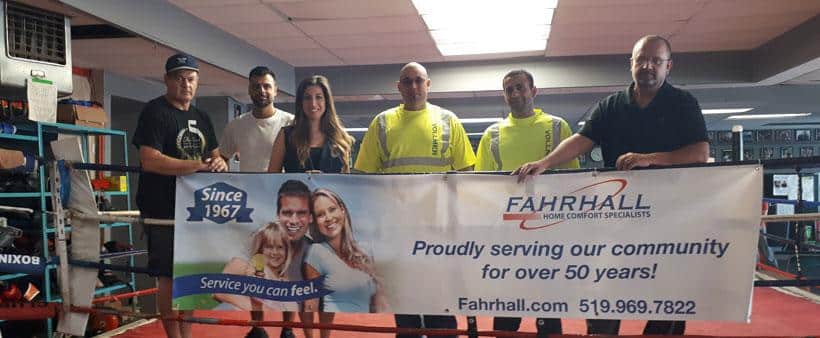 Fahrhall Donated A Furnace & AC to Border City Boxing Club!