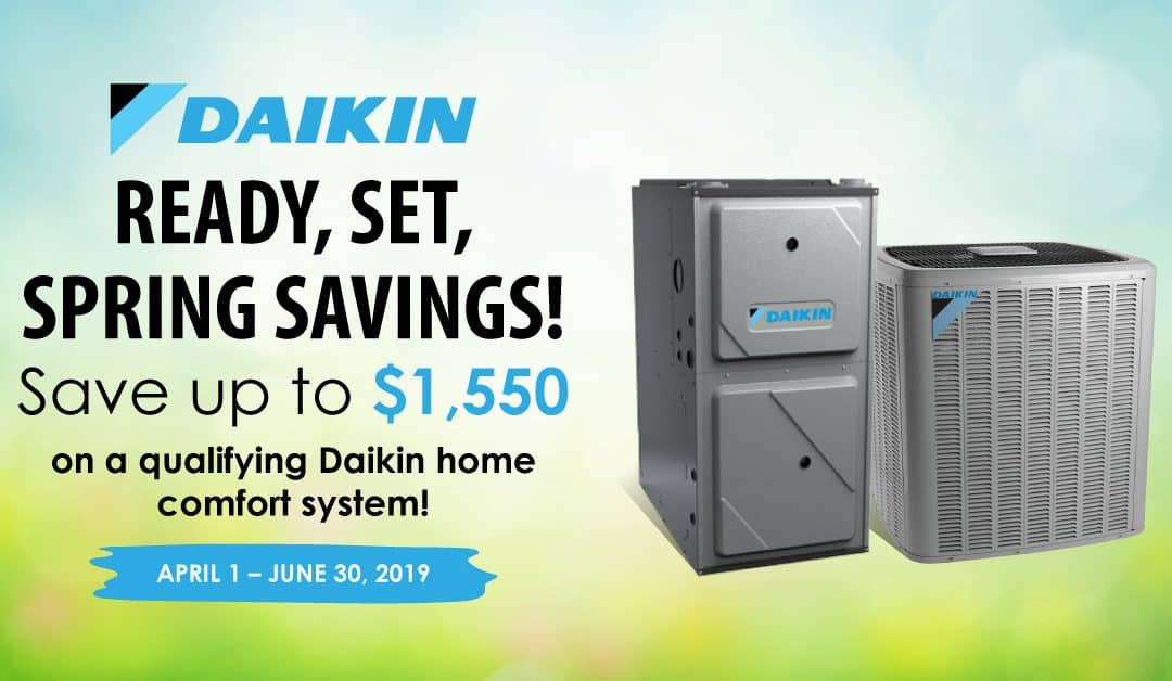 Save up to $1,550 on a New Daikin Whole-Home System