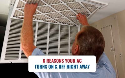 6 Reasons Your AC Turns On & Off Right Away